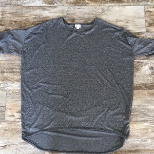 LuLaRoe Heathered Black Irma 2XL